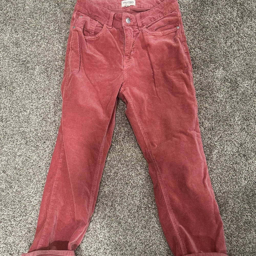 Pilcro by anthropologie Coral Corduroy Trousers